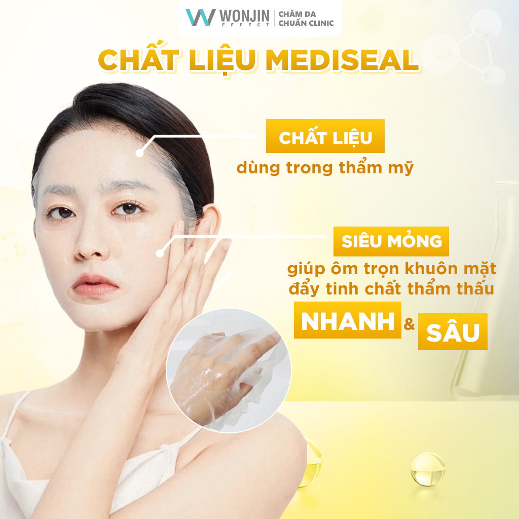 Ảnh Hộp 30 Mặt Nạ Giúp Dưỡng Trắng WonJin Effect Water Toning 350g (hộp 30 Mask) [B1] 2
