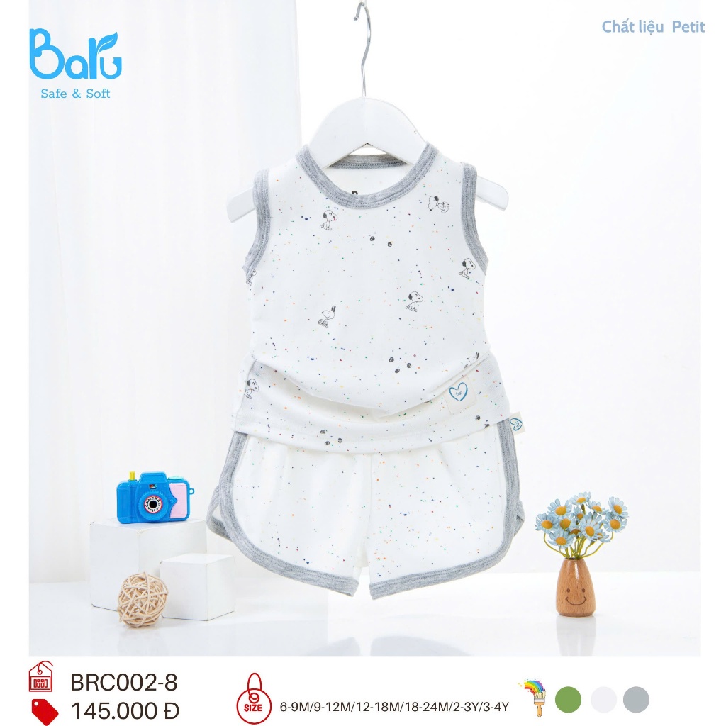 Bộ sát nách quần đùi bé trai