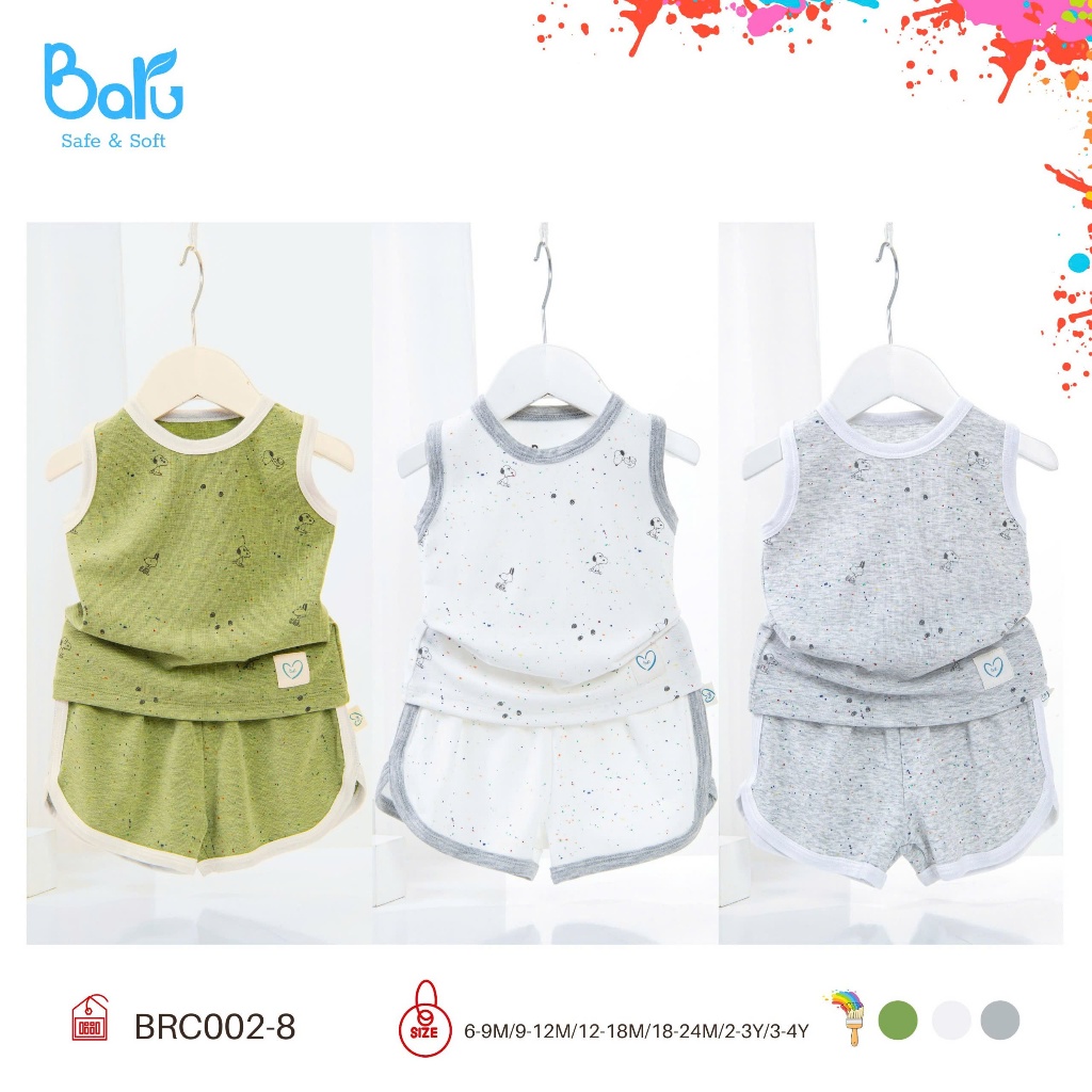 Bộ sát nách quần đùi bé trai
