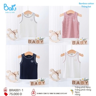 Áo ba lỗ bé trai bé gái mềm mịn