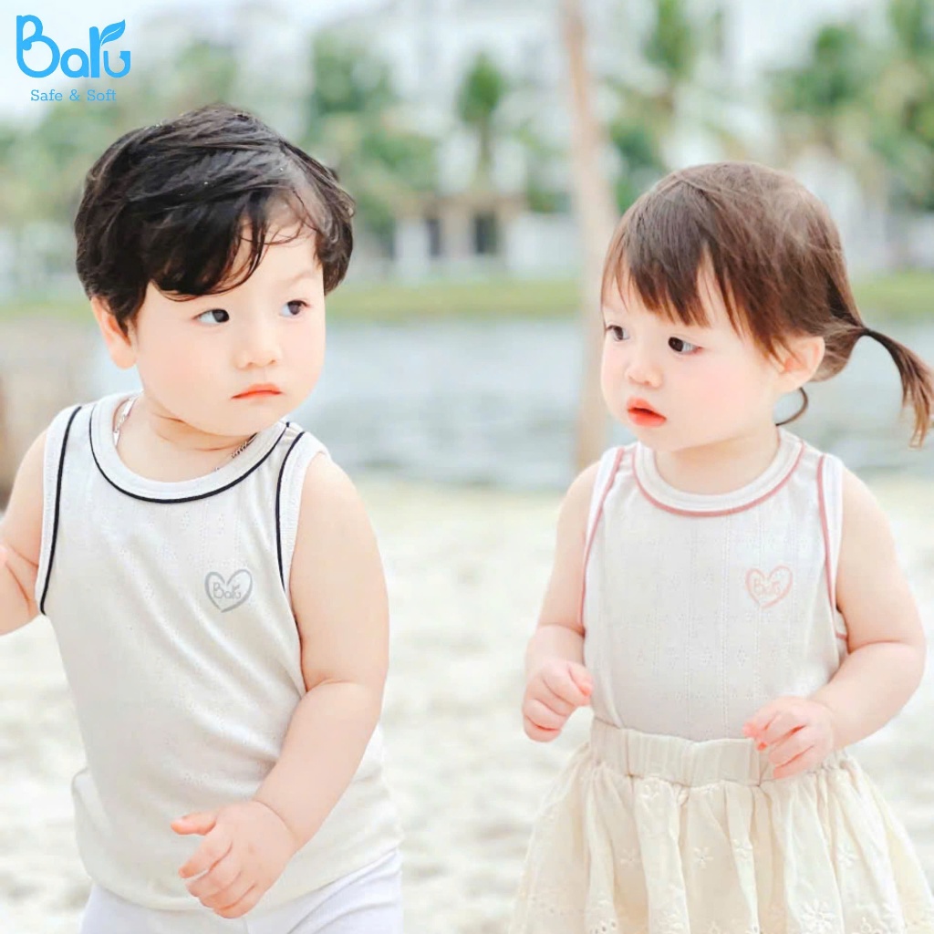 Áo ba lỗ bé trai bé gái mềm mịn