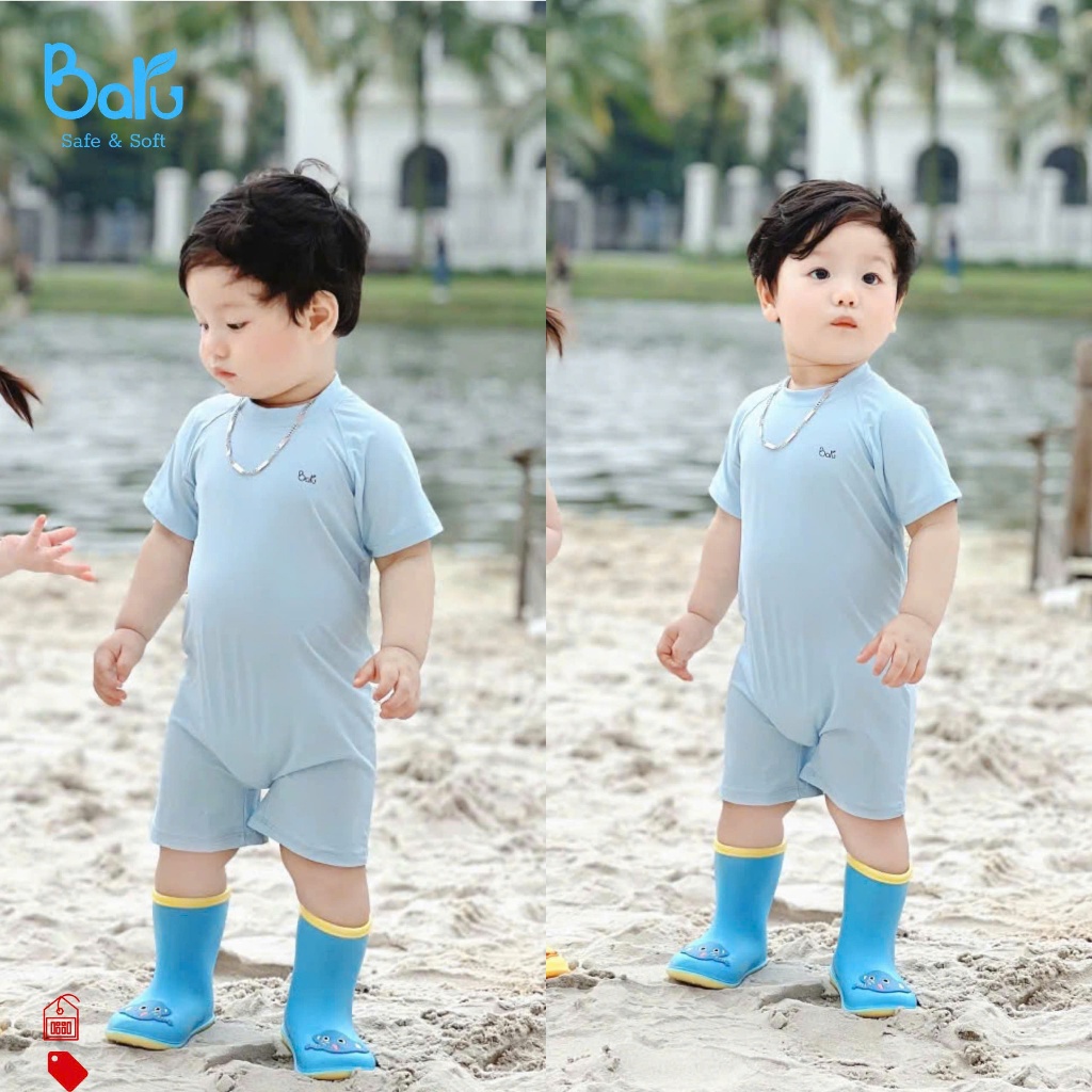 Bộ đồ bơi bé trai màu tươi mát-BRC005-1