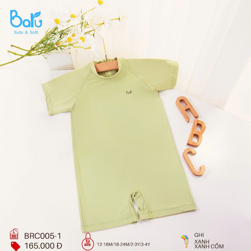 Bộ đồ bơi bé trai màu tươi mát-BRC005-1