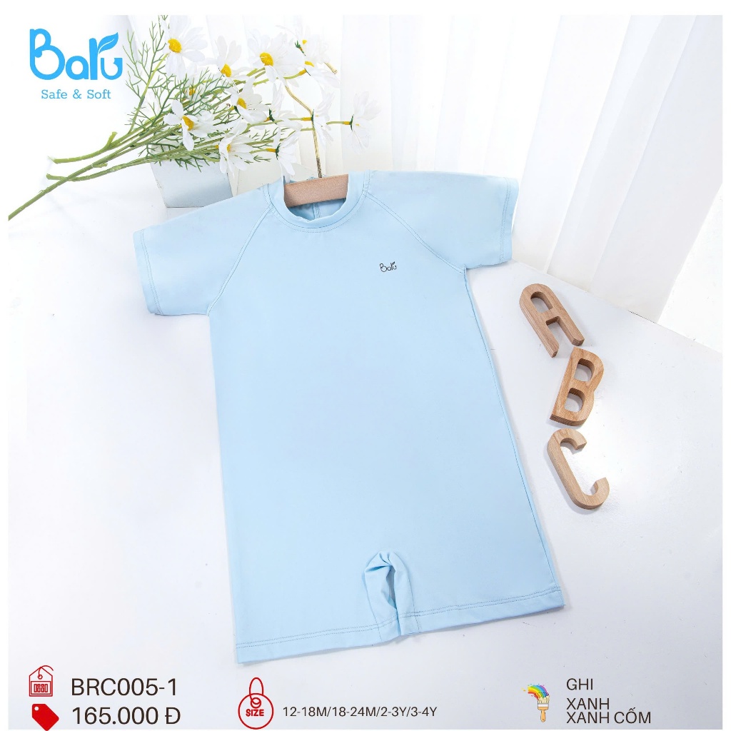 Bộ đồ bơi bé trai màu tươi mát-BRC005-1