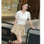 Áo len polo dáng ngắn croptop cộc tay vặn thừng trơn basic cổ đức cài cúc nhẹ nhàng PL14