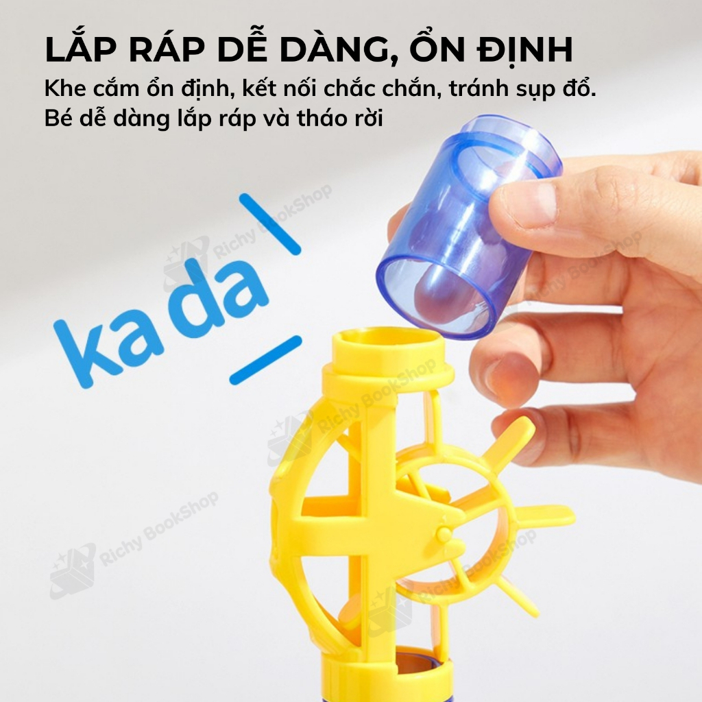 Đồ chơi lắp ráp mô hình đường bóng lăn Mideer Track Ball Blocks - Crossing the Maze