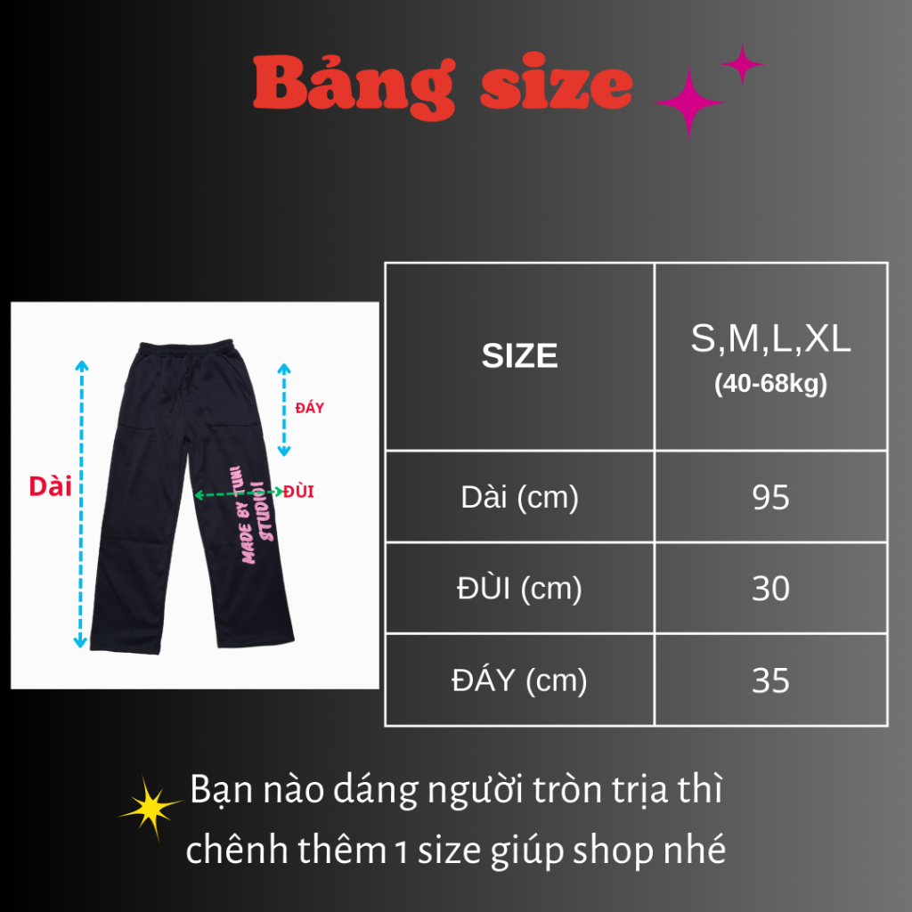 👉 CÓ VIDEO + ẢNH THẬT 👉  Quần MADE BY nỉ ống XUÔNG rộng Nam Nữ họa tiết chữ màu đen, trắng