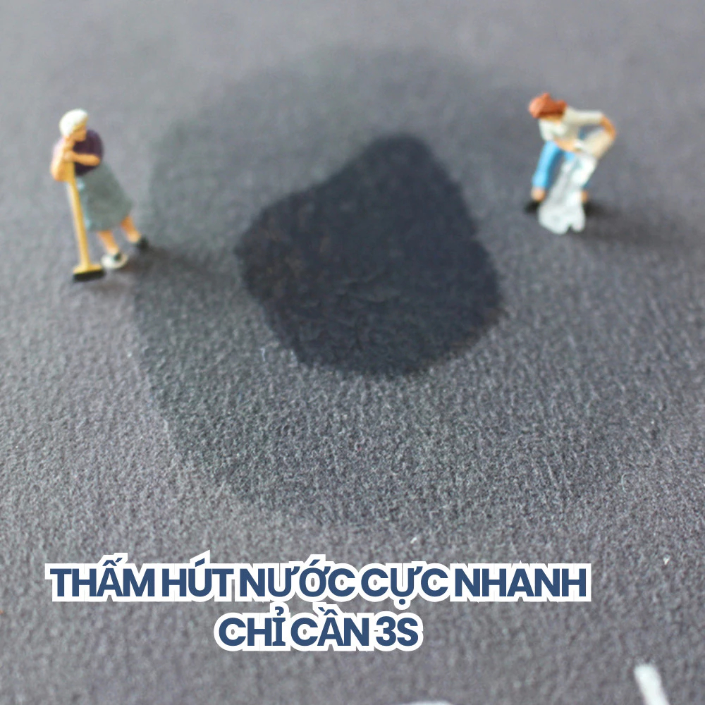 Thảm Lau Chân Hút Nước Chống Trơn Trượt Cổ Điển Dày Dặn, Thảm Chùi Chân Nhà Tắm Vintage Mềm Mại DinoHome