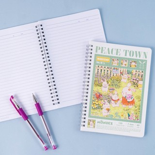 Sổ Lò Xo A5 Kẻ Ngang 120 Trang MONDEZ, Sổ Tay Lò Xo Peace Town Định Lượng 60gsm Dùng Ghi Chép, Take Note S001