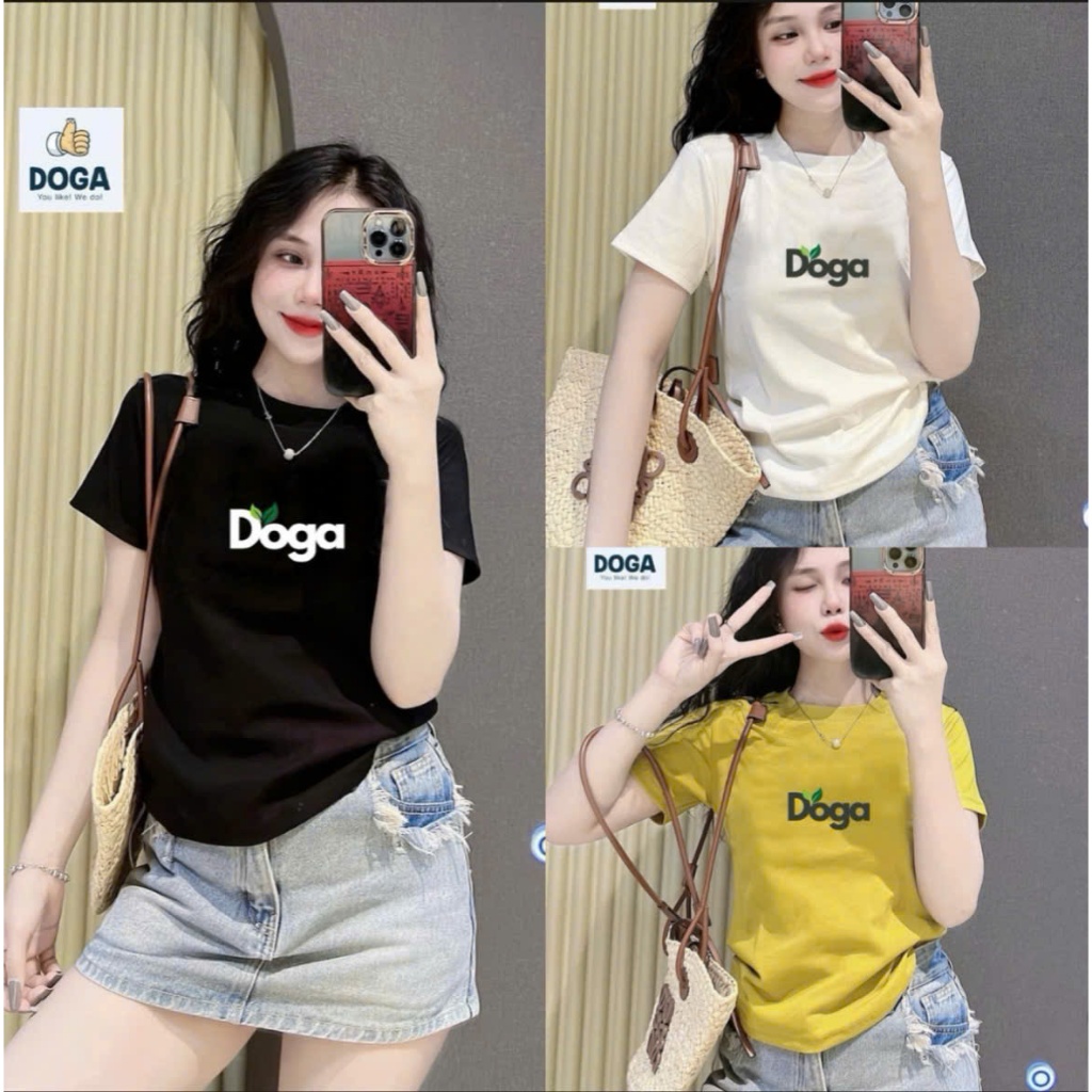 Áo Thun Babytee có size từ 35kg - 70kg chất BORIP COTTON xịn DOGA điểm nhấn chữ trẻ trung 5 màu M187