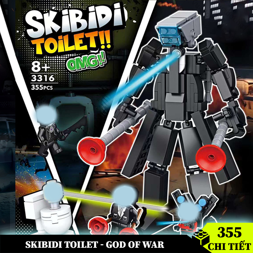 Skibidi Toilet Đồ Chơi Red Devil Monitor Man 473 Chi Tiết, Mô Hình