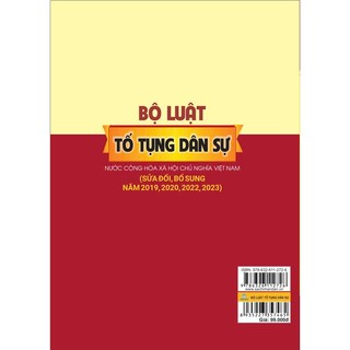 Sách - Bộ Luật Tố Tụng Dân Sự - Sửa đổi bổ sung năm 2019, 2020, 2022, 2023 - ndbooks