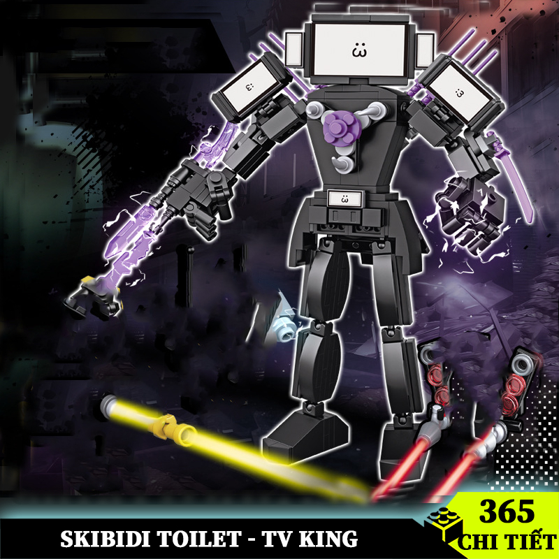 Skibidi Toilet Đồ Chơi Red Devil Monitor Man 473 Chi Tiết, Mô Hình