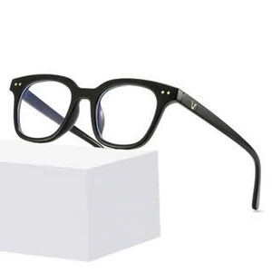 Kính chữ V nam nữ không độ giả cận cao cấp, Mắt kính mát thời trang Style boy phố hàn quốc K001