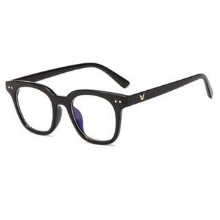 Kính chữ V nam nữ không độ giả cận cao cấp, Mắt kính mát thời trang Style boy phố hàn quốc K001