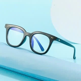 Kính chữ V nam nữ không độ giả cận cao cấp, Mắt kính mát thời trang Style boy phố hàn quốc K001