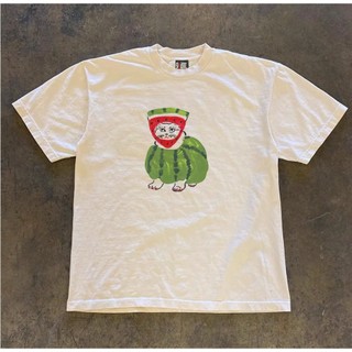 Áo Phông Cổ Tròn Phối Mèo Dưa Hấu Trẻ Trung Sành Điệu Chất Liệu Cotton Mùa Hè Thoáng Mát Mền Mịn
