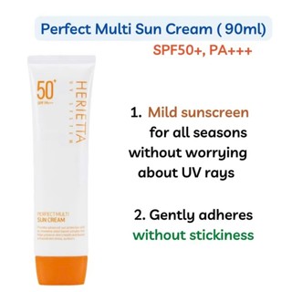 Kem chống nắng thảo dược, kem lót đa năng Welcos Herietta UV System Perfect Multi Sun Cream 90g