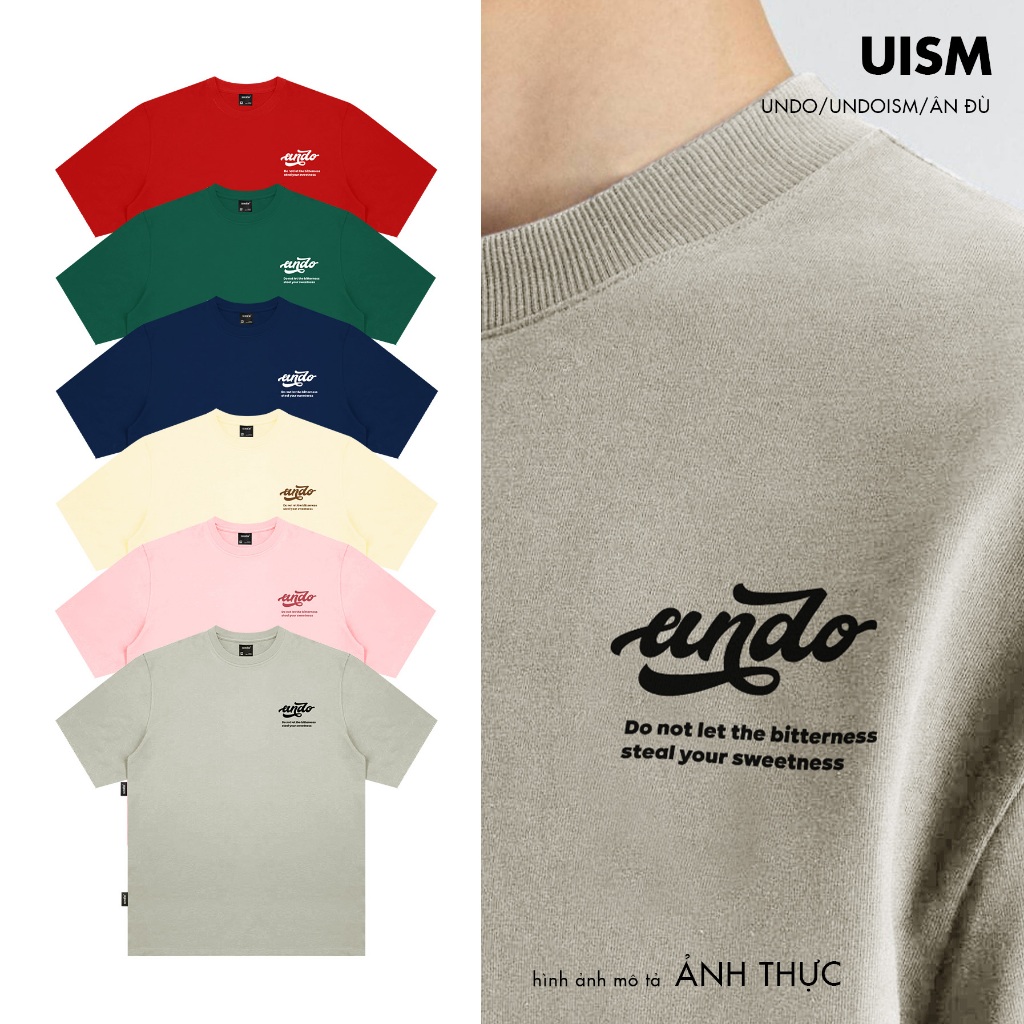Áo Thun Nam/Nữ Oversized Undo Sweet (12 màu) Cotton - Local Brand Chính Hãng | BigBuy360 - bigbuy360.vn
