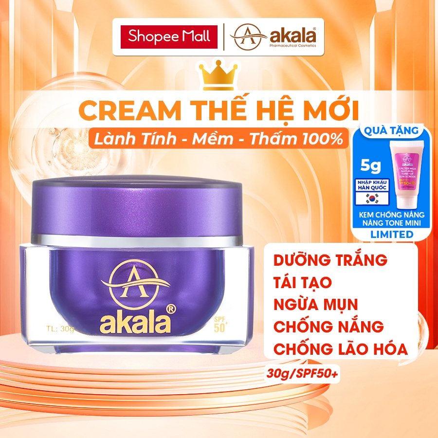 Kem Dưỡng Trắng Chống Nắng Chống Lão Hoá Ngừa Mụn akala