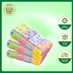 Tẩy Bút Chì, Gôm Tẩy Mềm 2B Hình Hoa Quả, động vật trong suốt có hương thơm