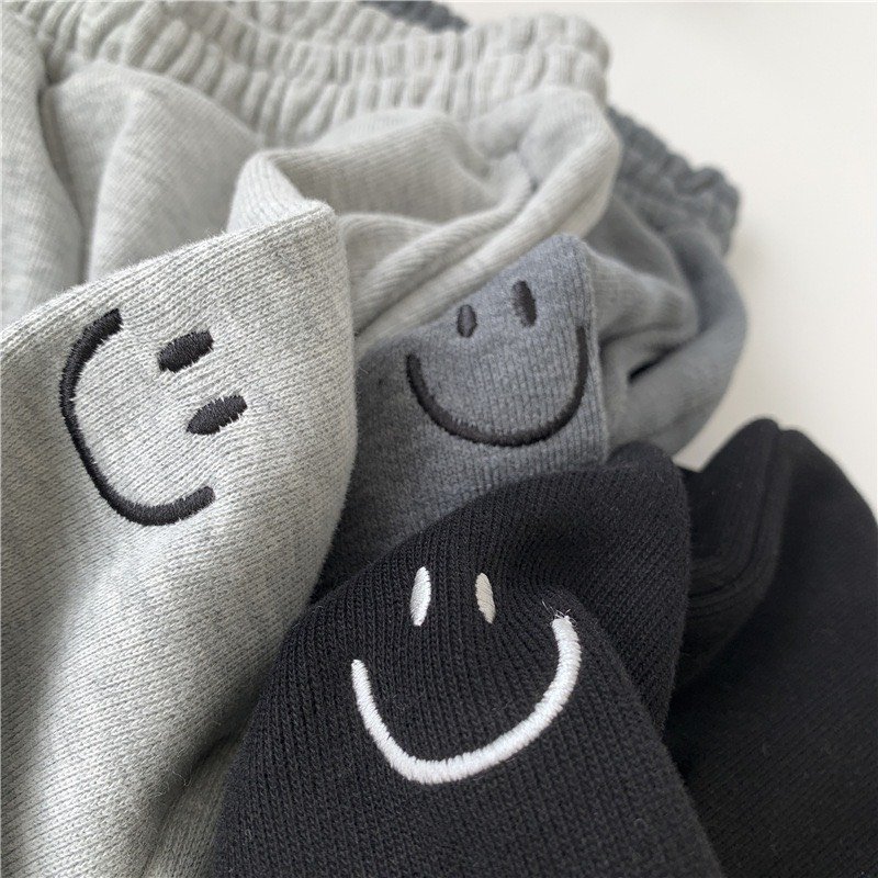 ⚡️ MẪU MỚI ⚡️ Quần Jogger Nỉ IN MẶT CƯỜI (Ánh Thật) - QUẦN DÀI NAM NỮ BO GẤU ỐNG RỘNG SSL