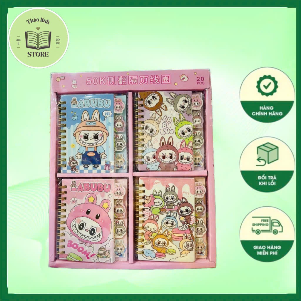 Sổ Lò Xo Có Dòng Kẻ Ngang Nhiều Mẫu Siêu Dễ Thương Cute Cho Học Sinh