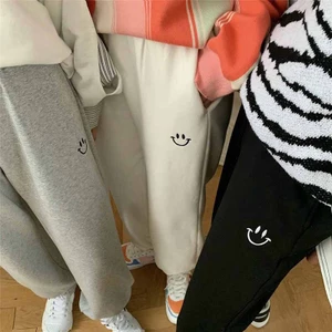 ⚡️ MẪU MỚI ⚡️ Quần Jogger Nỉ IN MẶT CƯỜI (Ánh Thật) - QUẦN DÀI NAM NỮ BO GẤU ỐNG RỘNG SSL