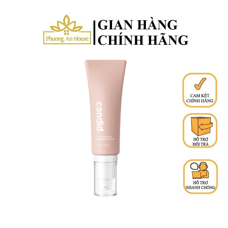 Kem mắt Candid Gold Collagen Peptide Giảm nếp nhăn, tăng độ đàn hồi và giảm quầng thâm mắt