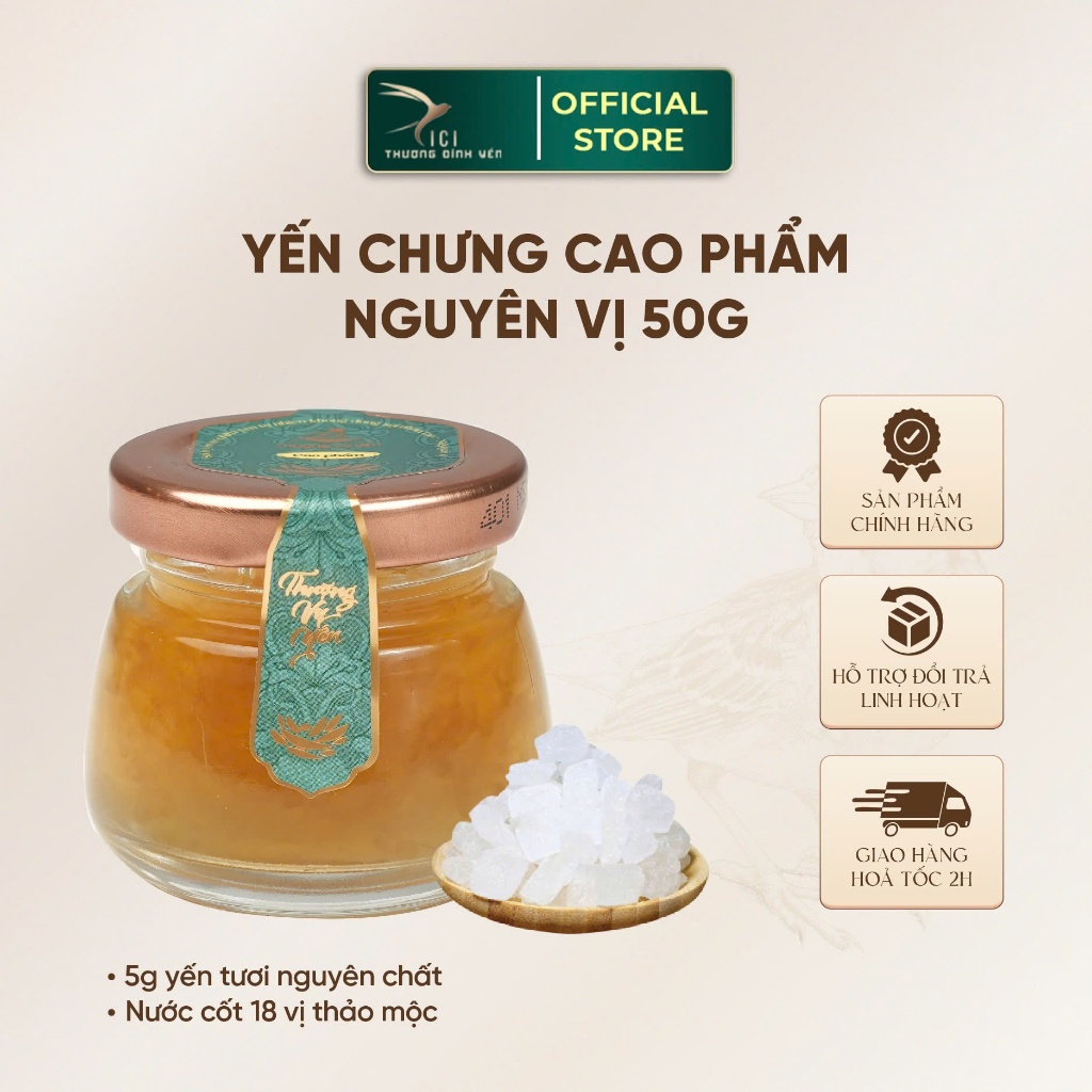 Ảnh Yến chưng cao phẩm Nguyên vị thượng hạng hũ 50-65g Yến Tươi  CiCi Thượng Đỉnh Yến Yến Sào Khánh Hòa nguyên chất 2