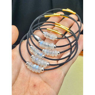 Vòng tay ngũ điếu moonstone trang sức lắc tay phong thuỷ may mắn