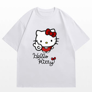 Áo Thun Unisex Hello Kitty VN, Áo Phông Nam Nữ Form Rộng Tay Lỡ Chất Thun Cotton60 Mềm Mịn