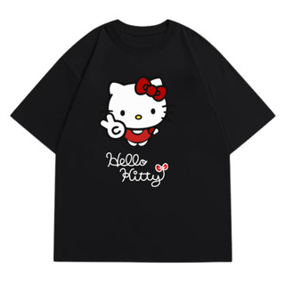 Áo Thun Unisex Hello Kitty VN, Áo Phông Nam Nữ Form Rộng Tay Lỡ Chất Thun Cotton60 Mềm Mịn