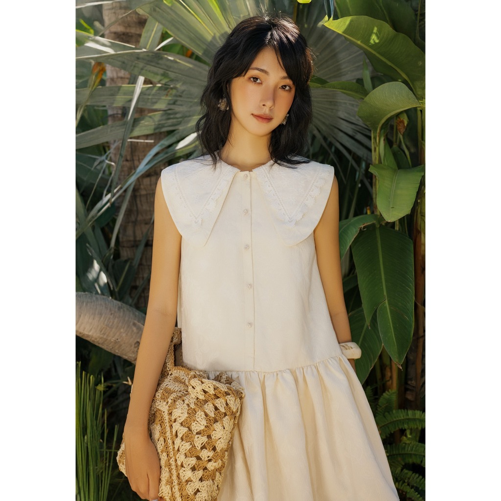 Ảnh OLV - Đầm kiểu sơ mi suông hoa Jream Dress 3