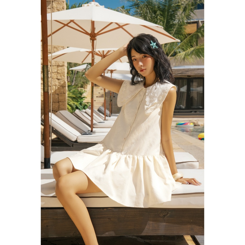 Ảnh OLV - Đầm kiểu sơ mi suông hoa Jream Dress 4