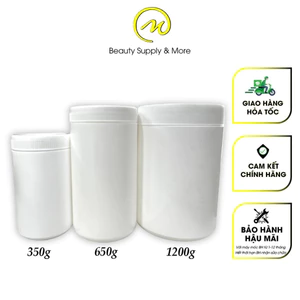 COMBO 2 Hủ Pet Nhựa HDPE 350g/650g/1200g (nhựa dẻo)