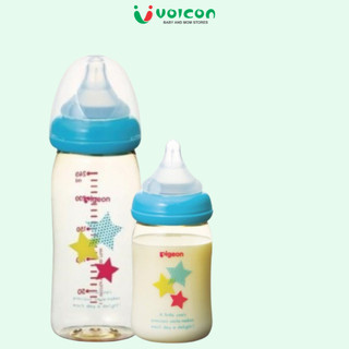 Bình Pigeon PPSU Nội Địa Cổ Rộng 160ML/240ML độ chịu nhiệt cao lên đến 180°C.