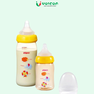 Bình Pigeon PPSU Nội Địa Cổ Rộng 160ML/240ML độ chịu nhiệt cao lên đến 180°C.