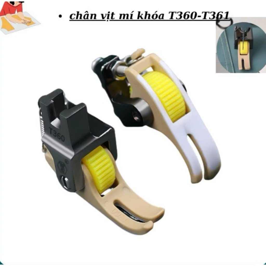 Chân Vịt 3 Ly Bánh Xe Chống Nhăn Trái Phải – Máy May 1 Kim Công Nghiệp T360/T361