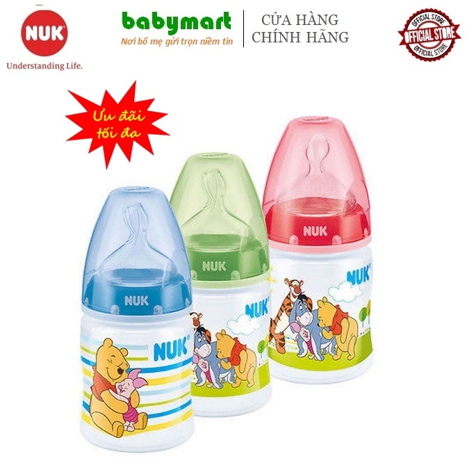Ảnh Bình sữa NUK nhựa PP mẫu Disney 150ml ty silicone size S1-M 1
