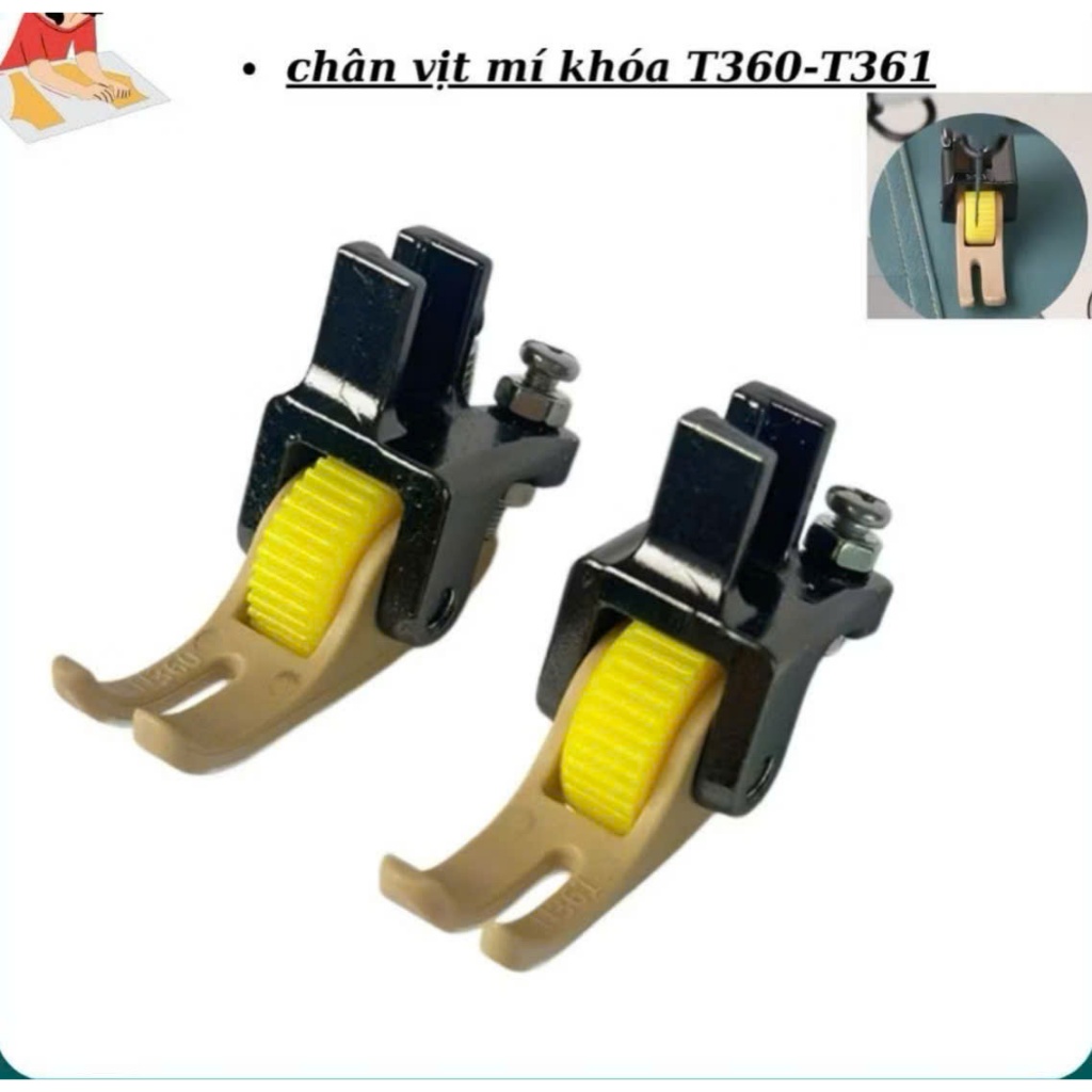 Chân Vịt 3 Ly Bánh Xe Chống Nhăn Trái Phải – Máy May 1 Kim Công Nghiệp T360/T361
