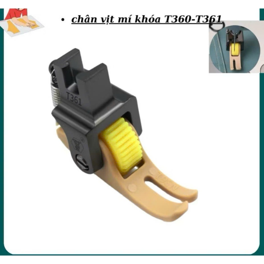 Chân Vịt 3 Ly Bánh Xe Chống Nhăn Trái Phải – Máy May 1 Kim Công Nghiệp T360/T361