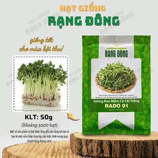Hạt giống Rau Mầm Củ Cải Trắng RD01 - Gói 50g