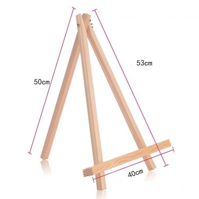 Giá vẽ tranh bằng gỗ mini để bàn chuyên dụng tô và trang trí tranh số hóa