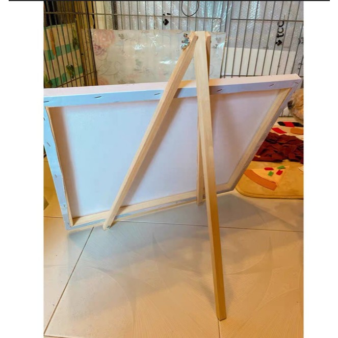 Giá vẽ tranh bằng gỗ mini để bàn chuyên dụng tô và trang trí tranh số hóa