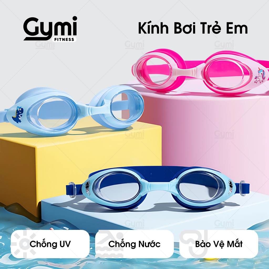 Kính Bơi Trẻ Em, Kính Bơi Cho Bé, Kính Bơi Full Box, Chống UV, Chống Mờ Phù Hợp Cho Bé Trai, Bé Gái - KinhBoiTreEm