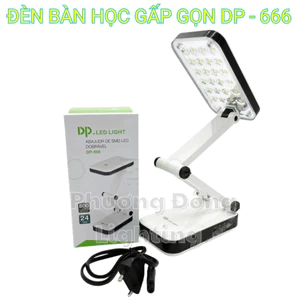 Đèn bàn học Đèn LED để bàn DP 666 24 bóng LED có thể Gấp Gọn Tiện dụng