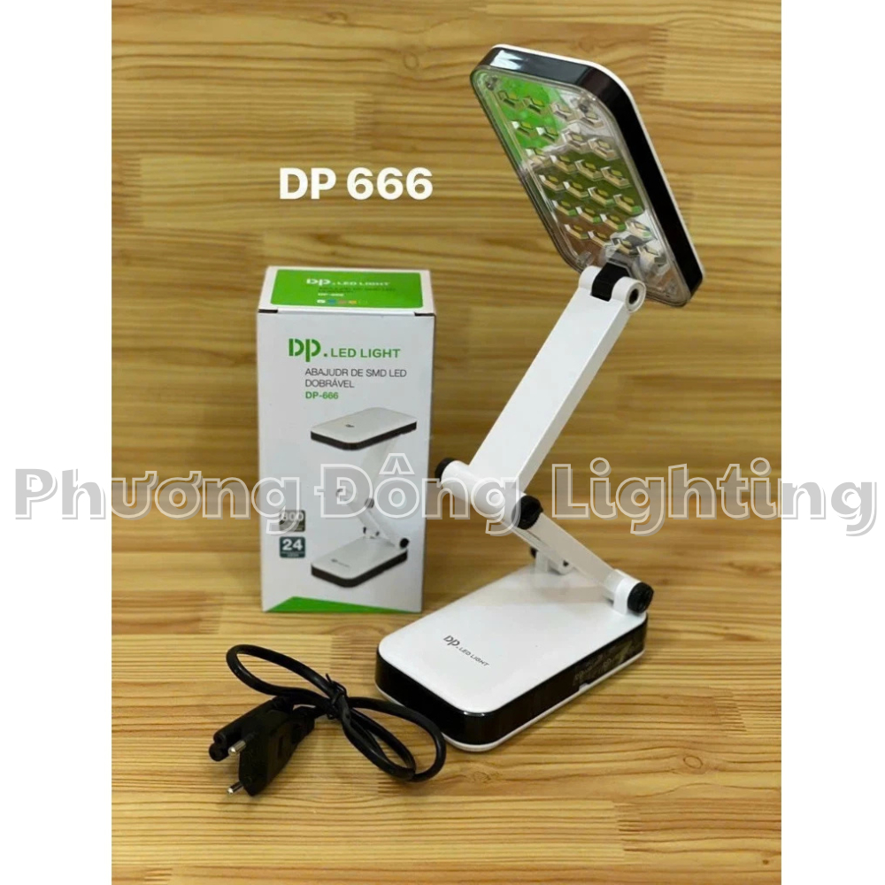 Đèn bàn học Đèn LED để bàn DP 666 24 bóng LED có thể Gấp Gọn Tiện dụng