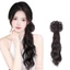 Kẹp tóc giả đuôi ngựa nối dài ngoặm tóc xoăn gợn sóng nước có kèm nơ lụa tua rua cho nữ thời trang Hàn Quốc