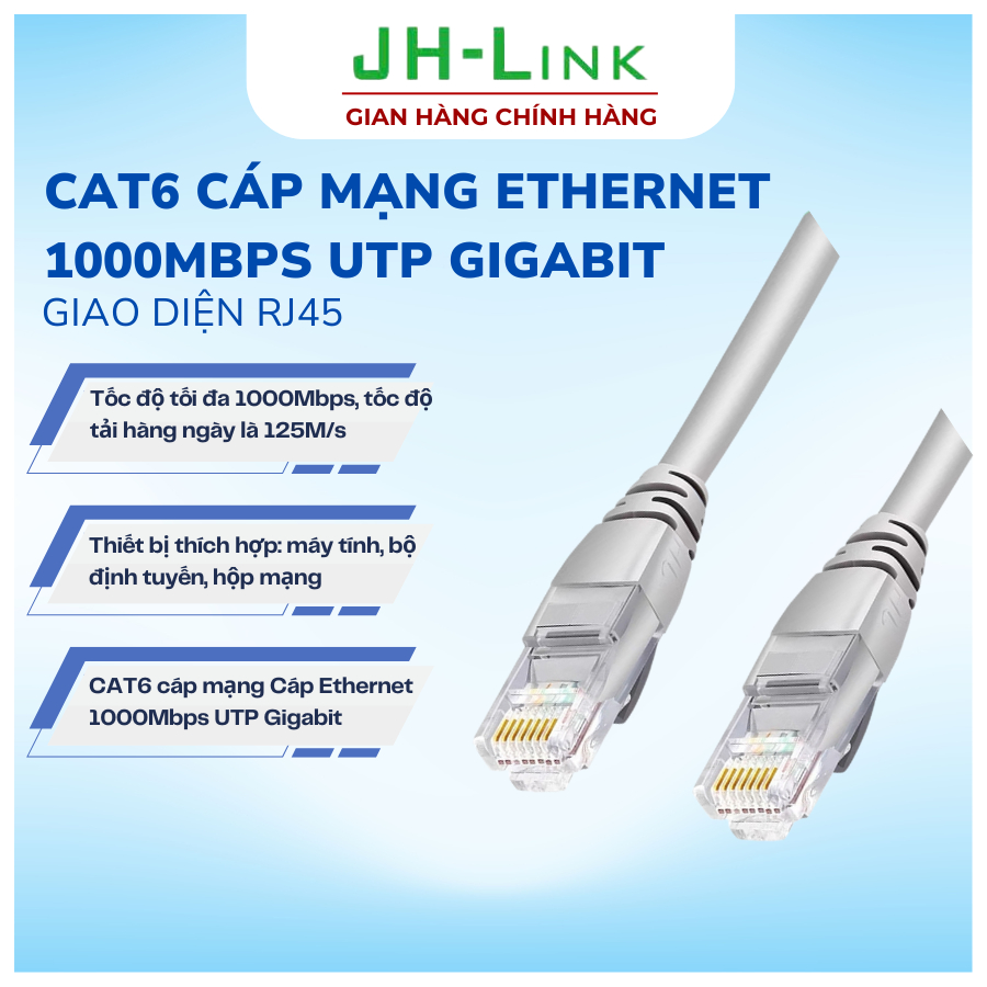 CAT6 cáp mạng Cáp Ethernet 1000Mbps UTP Gigabit giao diện RJ45 Cho máy ...